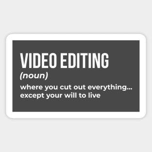 Video Editing - Funny Definition #1 Sticker